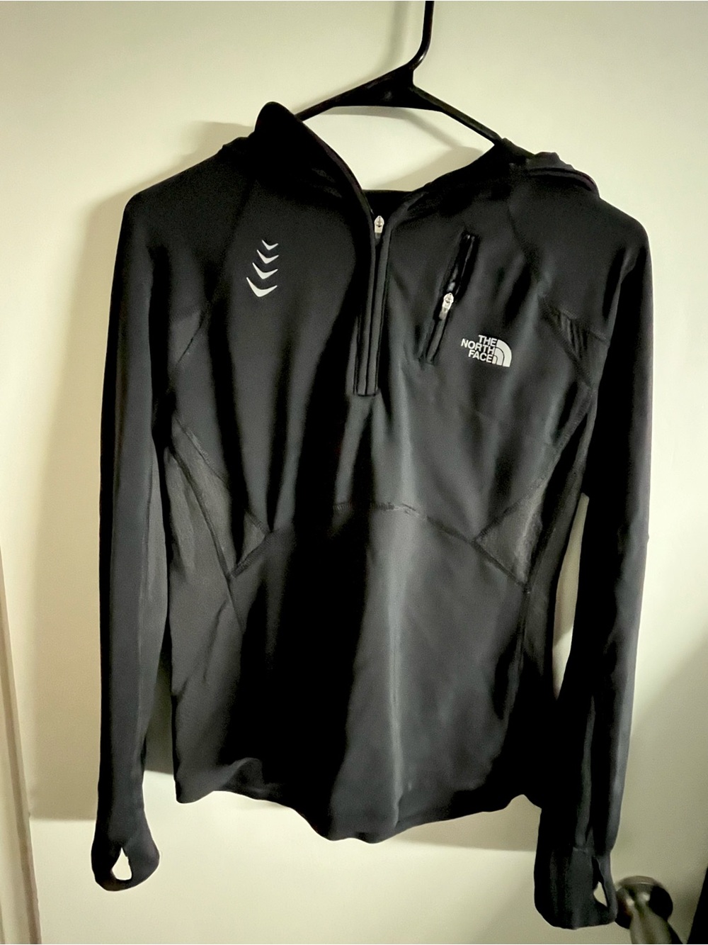The North Face Women's Black Half-Zip Hoodie with Logo
